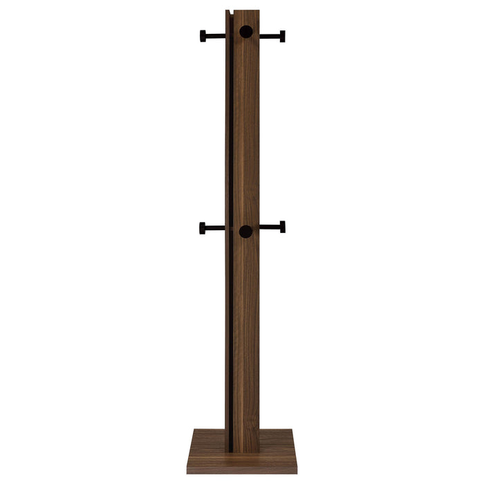 Rikkie Engineered Wood Coat Rack Walnut