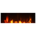 Lorelai Mirrored Freestanding Electric Fireplace Silver