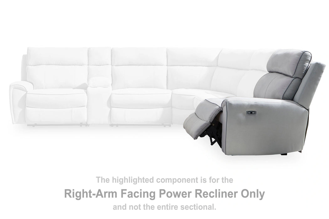 Social Pointe Reclining Sectional with Storage Consoles