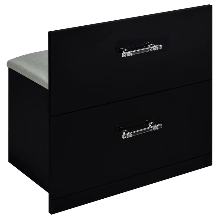 Flora Makeup Vanity Table with LED Mirror and Stool