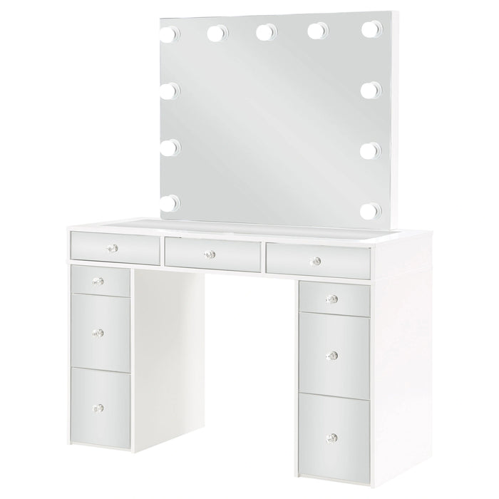 Regina Makeup Vanity Table with LED Mirror and Stool
