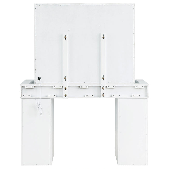 Regina Makeup Vanity Table with LED Mirror and Stool